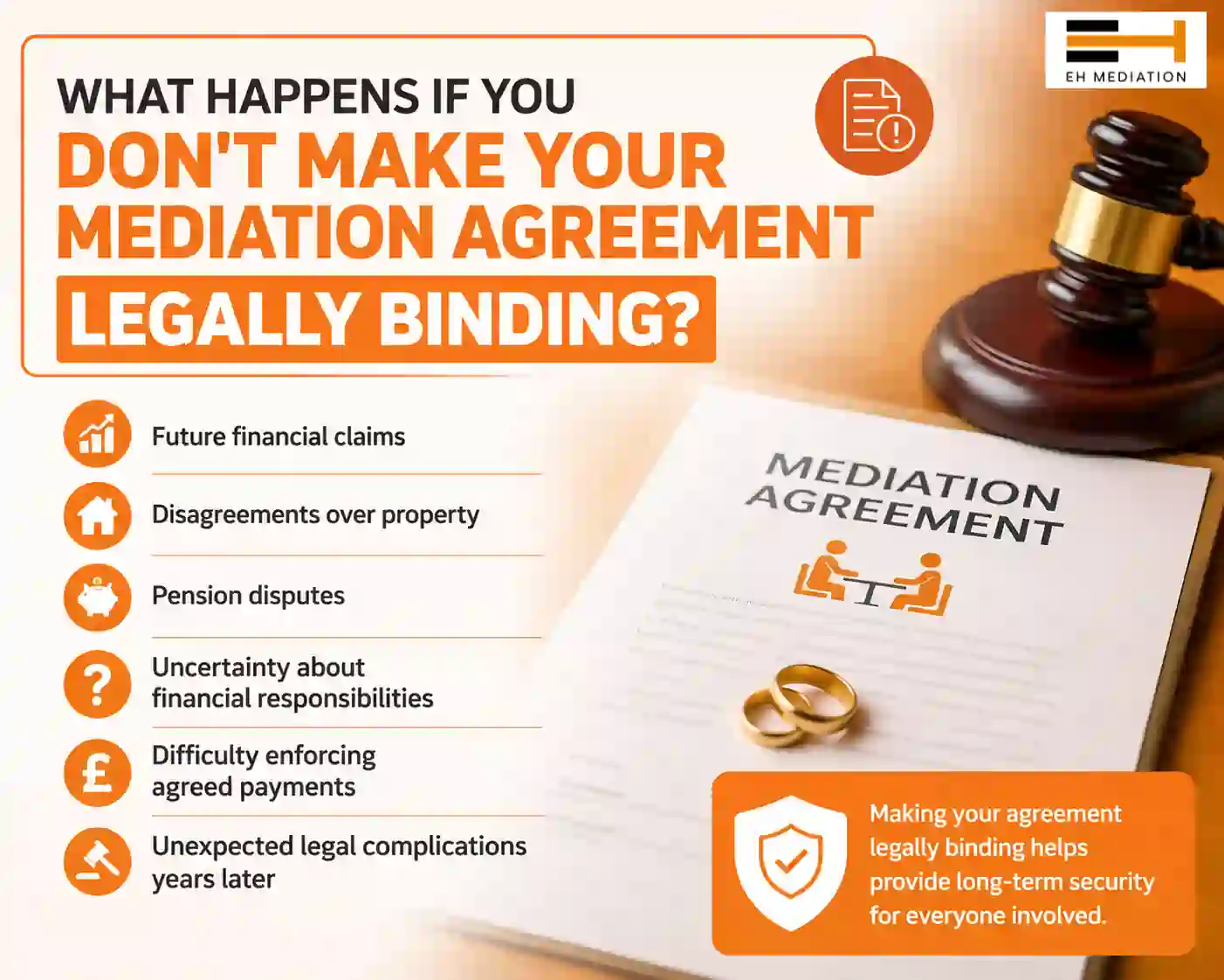 What Happens If You Don't Make Your Mediation Agreement Legally Binding Ampthill?